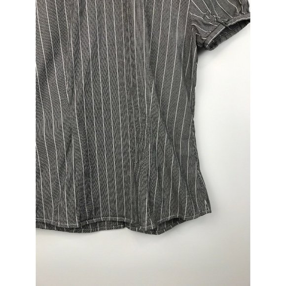 The Limited Women's Blouse Button Down Collar Grey - Picture 10 of 11